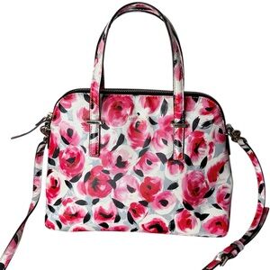 KATE SPADE New York Cedar Street Rose Maise Satchel Floral Crossbody Bag Flowers